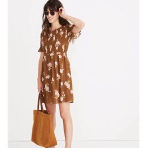 Madewell Brown Floral Dress